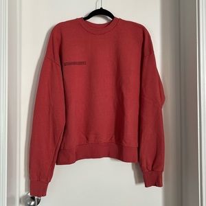 PANGAIA Lightweight Recycled Cotton Sweatshirt - Mineral Red (S)